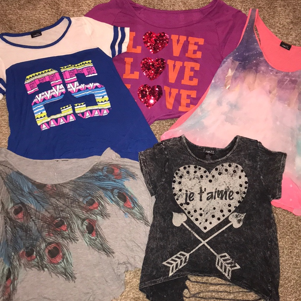 Lot of 5 Rue21 Shirts